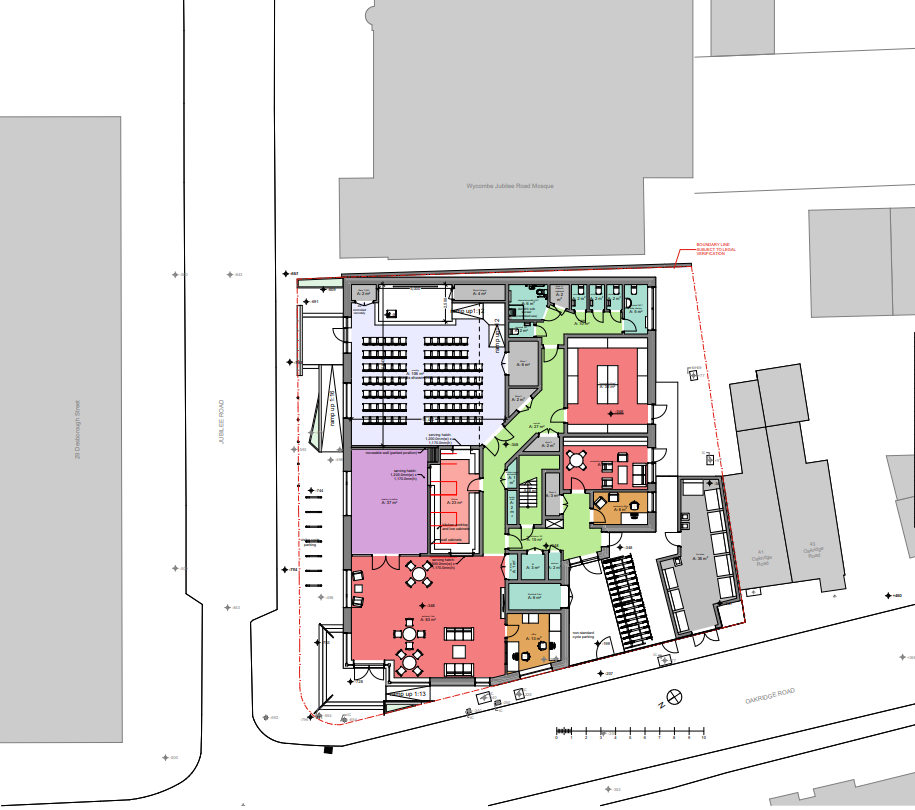 Proposed ground-floor plan for Oakridge Baptist Church redevelopment